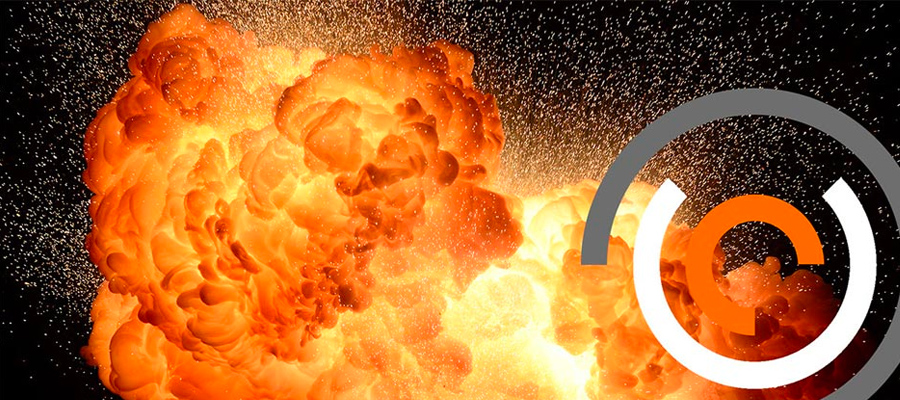 Controlled explosion test
